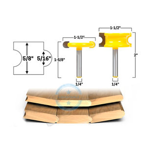 L-N016 2 Buah 1/2 inci & 1/4 inci Diameter. Mata Bor Kayu untuk Kano, Seruling, dan Manik-manik, Pemotong Kayu, Mata Bor Pertukangan Kayu, Mata Bor Penggiling Kayu - Product Image 4