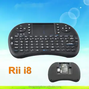 Atacado mais barato Genuine 2.4 G Rii Mini i8 teclado sem fio novo com Touchpad para PC PS3 PAD android tv box