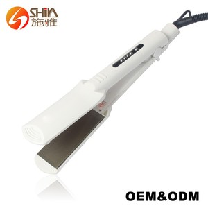 Chuyên Nghiệp Nhãn Hiệu Riêng Plancha De Cabello Titan Vàng 2in1 Và Curler Straitner Flat Iron Straighter Tóc Ép Tóc - Product Image 3