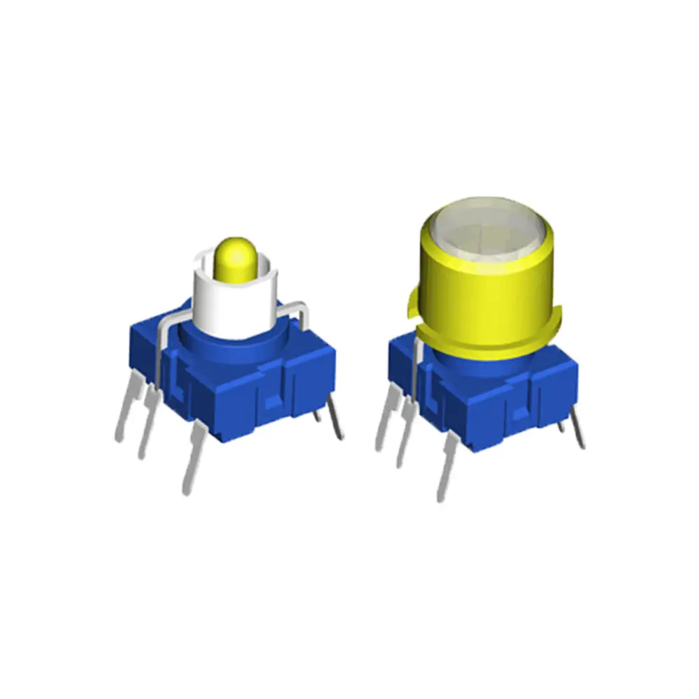 Interruptor de botón LED de montaje en PCB impermeable serie 6FH IP67