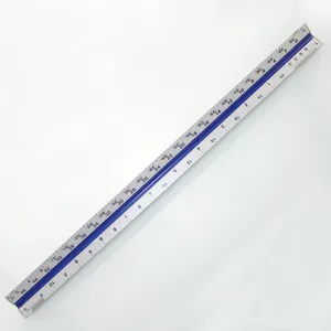 30cm Aluminium Plastic Triangular Scale Ruler