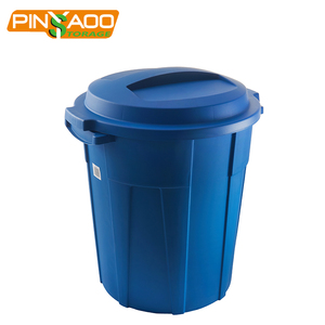 Lanli — <span class=keywords><strong>poubelle</strong></span> <span class=keywords><strong>ronde</strong></span> en plastique, 60l, Surface givrée, fabrication professionnelle, <span class=keywords><strong>couvercle</strong></span> - Product Image 3