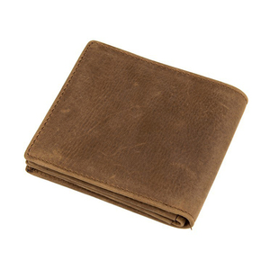 Vintage UK Crazy Horse Handmade del Commercio All'ingrosso Degli Uomini di Affari del Cuoio Genuino Del Raccoglitore Breve per Genere Maschile - Product Image 1