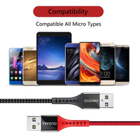 Cable USB a Tipo C de Carga Rápida, Trenzado de Nailon Resistente, Transferencia de Datos de Alta Velocidad 480Mbps, para Teléfono Móvil a Tablet