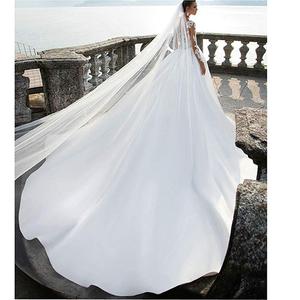 2025 vendita calda all'ingrosso Slim Fit un treno di linea Count abito <span class=keywords><strong>da</strong></span> <span class=keywords><strong>sposa</strong></span> con <span class=keywords><strong>velo</strong></span> WF016 - Product Image 2