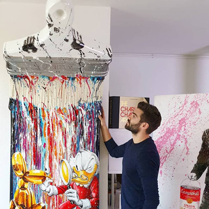 Scultura d'Arte Moderna Riproduzione d'Arte Galleria Scultura <span class=keywords><strong>da</strong></span> <span class=keywords><strong>Parete</strong></span> in Resina di Fibra di Vetro - Product Image 5