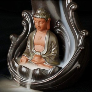 Handmade Large Ceramic <strong>Backflow</strong> Cone Sticks <strong>Incense</strong> Holder Buddha <strong>Incense</strong> <strong>Burner</strong> - Product Image 6