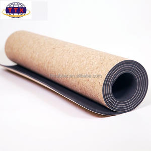 <span class=keywords><strong>Tapis</strong></span> de Yoga antidérapant de haute qualité <span class=keywords><strong>tapis</strong></span> de liège en caoutchouc naturel entraînement gymnastique Camping Logo personnalisé disponible 4mm 5mm 6mm 8mm 10mm - Product Image 5