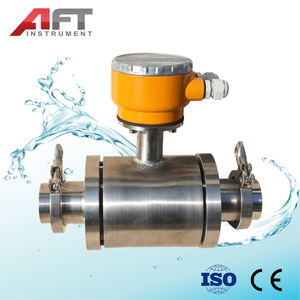 Flussimetro elettromagnetico a conversione intelligente <span class=keywords><strong>tri</strong></span> clamp in acciaio inossidabile DN50