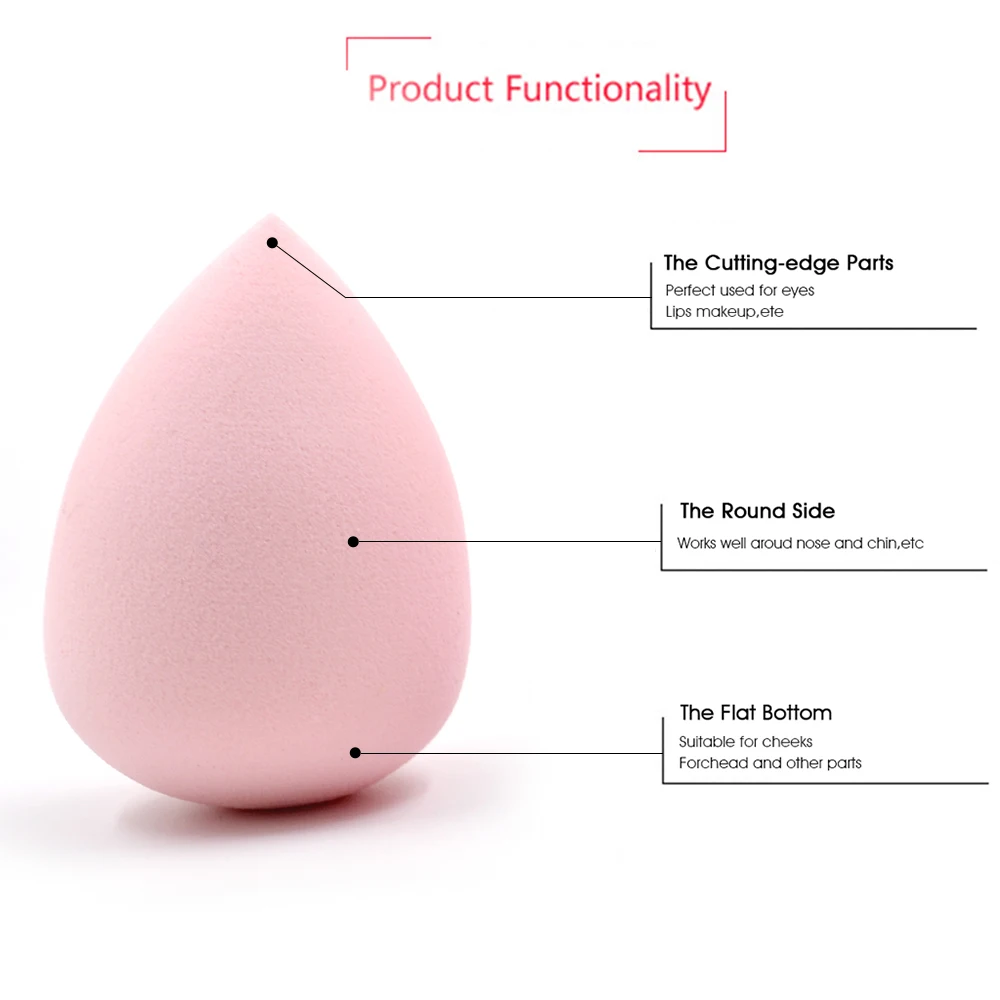 LOW MOQ Soft Non Latex Makeup Sponge Custom Logo Foundation Beauty Sponge Makeup Blender Sponge