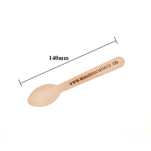 China Manufacturers Birch Catering Compostable Custom Printed Wooden <strong>Spoon</strong>