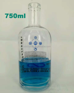 Tùy chỉnh 50ml 100ml 200ml 375ml 500ml 700ml 750ml 1000ml Tequila Gin Whisky Whisky rượu chai Vodka Chai thủy tinh với nút chai - Product Image 6