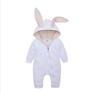 Cute Rabbit Ear Hat <strong>Baby</strong> Romper Long Sleeve Cotton Knitted <strong>Winter</strong> <strong>Clothes</strong> with Zipper Closure Minimum Order 3pcs - Product Image 5