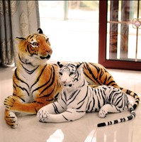 Échantillon gratuit de peluche simulation de tigre brun jumbo en peluche tigre énorme grande taille doux en peluche tigre jouets