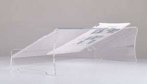 Rõ Ràng Acrylic Angled Chủ Tài Liệu Lucite Viết Dốc Acrylic Văn Học Hiển Thị Đứng - Product Image 4