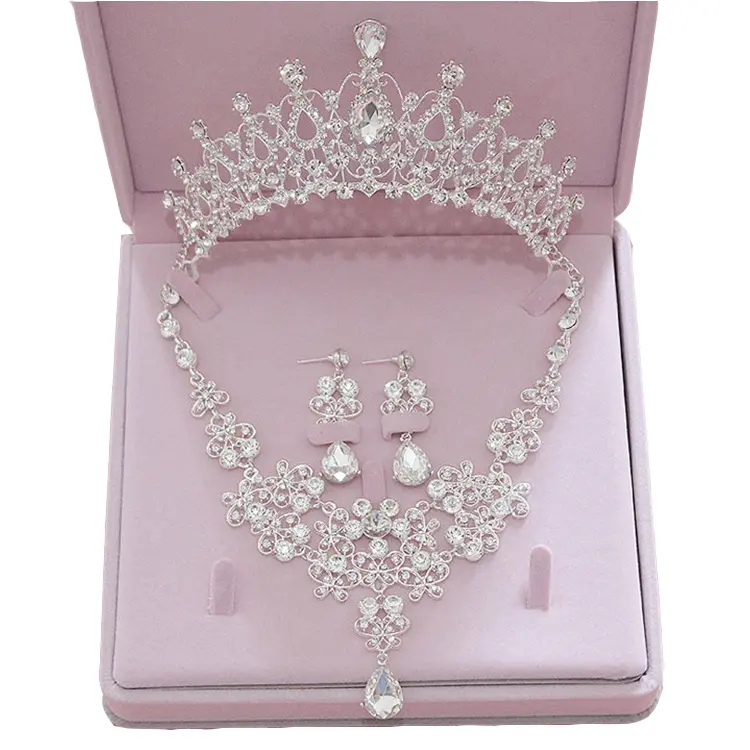 Luxe Crystal Rhinestones Diamonds Parels Zilveren Tak Tiara Kroon Bruiloft Haar Accessoires Bruids Haar Sieraden T0025