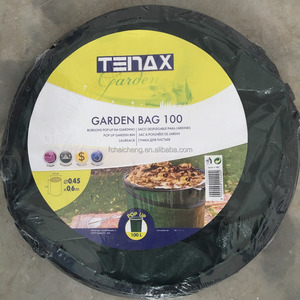 Cubo plegable de hojas de basura para jardín, bolsa de jardinería emergente con tapa cerrada con cremallera, lata de basura para jardín