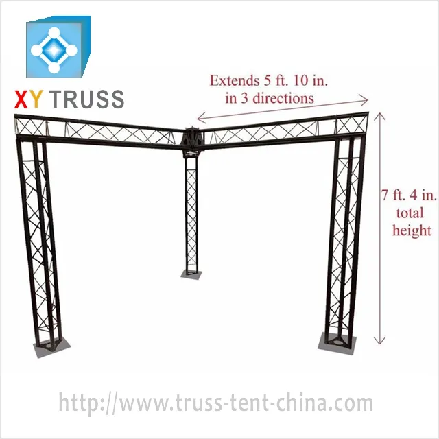 XY אלומיניום גג קו מערך stand עגול תאורה estructuras מסבך למכירה