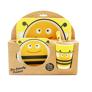 Set da pranzo per bambini Jogo De Jantar eco-friendly all'ingrosso in fibra di bambù cucina personalizzata per bambini nuovo supporto sostenibile per bambini - Product Image 1