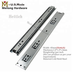 Meilong phần cứng JieYang thành phố tủ bếp phụ kiện phần cứng 45mm Telescopic kênh Ngăn kéo trượt cài đặt cho ngăn kéo - Product Image 3