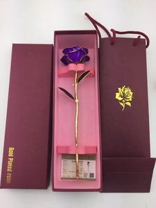24K Oro Immerso Reale Rosa/Reale Rosa Immerso In Oro/Placcato Oro Rosa Naturale - Product Image 2