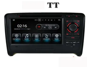 适用于奥迪TT的Android 10.0车载DVD播放器2006-2014车载收音机GPS导航车载立体声耳机磁带录音机