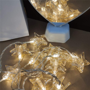 Wasserdichtes batterie betriebenes Sternform-Clip-LED-Lichterkette licht