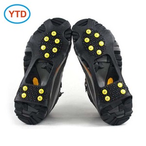 Crampons à <span class=keywords><strong>glace</strong></span> à 10 pointes antidérapants pour <span class=keywords><strong>la</strong></span> randonnée en montagne et <span class=keywords><strong>la</strong></span> marche ou l'escalade <span class=keywords><strong>sur</strong></span> surface glacée - Product Image 1