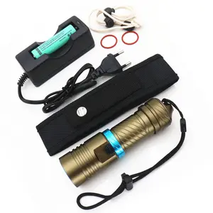 5000Lm XM-L2 wasserdichtes Tauchen Unterwasser 80 Meter LED Tauchen Taschenlampe Taschenlampe Licht Camping Lanterna mit stufenlosem Dimmen