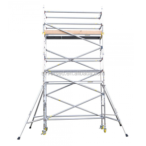 Hotel building 6m to 15m working tower mobile scaffold aluminum