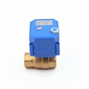 5v 3.6v 110v DN15 DN202 way brass mini electric motorized water ball solenoid valve for water leakage detector equipment