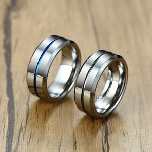 Dropshipping High Polished 8mm Center Engraved Eternity Ring Mens <strong>Tungsten</strong> Band