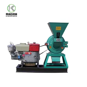 Maize grinding hammer mill stainless steel disk mill hot pepper crushing machine