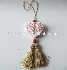 Romántico en forma de corazón de color rosa con aroma de rosa de piedra ambientador de aire ts-cs15 - Product Image 1