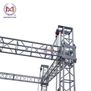 Aluminium Stage Frame Truss Structure Curved DJ Truss System