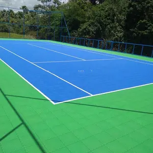 Custom size diy temporary portable tennis court carpet athletic flooring cover with lines