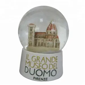 إيطاليا فلورنسا قلعة الثلج الزجاج كرة ماء