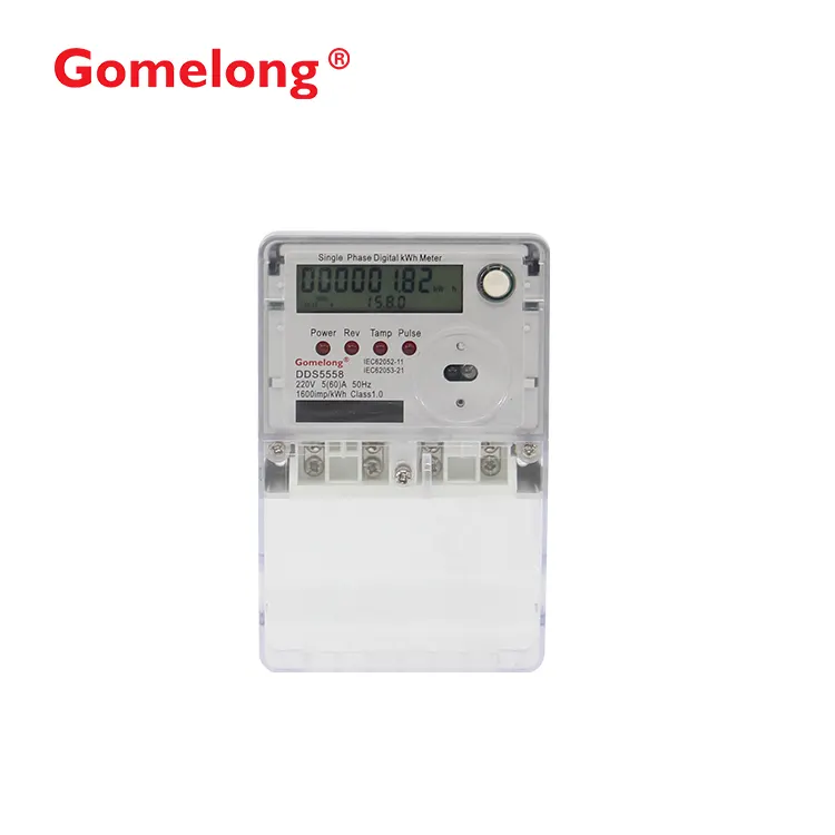 NEW Type Customize various functions Single Phase Smart Electricity Energy Meter With Optical / RS485