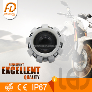10 W <span class=keywords><strong>de</strong></span> carretera casco led proyector lente Ángel ojos faros <span class=keywords><strong>de</strong></span> motocicleta - Product Image 4