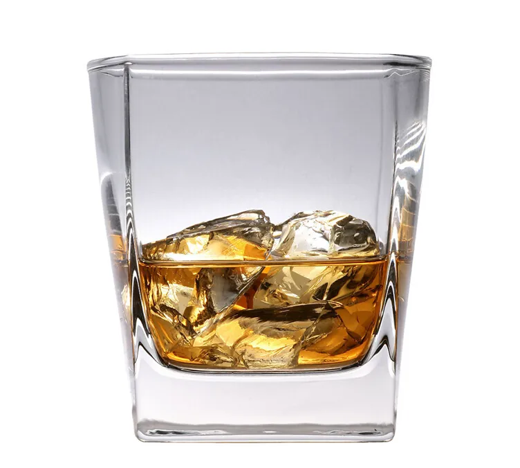 アルコールテキーラリキュール用280 ml昔ながらのクリスタル、ラムスクエアウイスキーグラス
