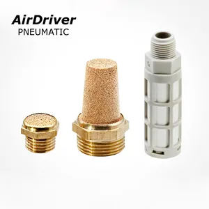 Pneumatic Muffler Air Silencer All Brass Material Pneumatic Muffler