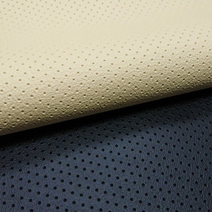 Rouleaux <span class=keywords><strong>de</strong></span> cuir synthétique PVC perforé ignifuge, <span class=keywords><strong>tissus</strong></span> en vinyle élastique <span class=keywords><strong>pour</strong></span> meubles - <span class=keywords><strong>pour</strong></span> sièges <span class=keywords><strong>de</strong></span> voiture, canapés - Product Image 4
