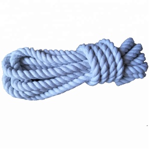 Custom Colors 3-strand Twisted Cotton Cord Round 8mm <strong>Thick</strong> <strong>Rope</strong> - Product Image 6
