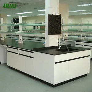 Laboratuvar mobilyası Kimyasal Dayanıklı Iş Istasyonu Kimya Lab ada tezgah duvar tezgahı