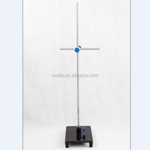 HML044A ทางกายภาพ Lab เหล็กหล่อสากลสนับสนุนยืนที่มีแคลมป์และแท่ง