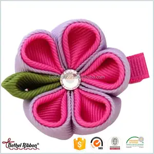 Customized stylish pet bow ribbon bows hair clips