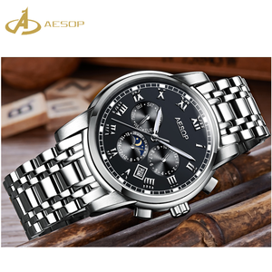 Business cinturino in metallo da uomo di lusso di marca aesop all'ingrosso cassa dell'orologio da uomo orologi di lusso Aesop orologio automatico - Product Image 2