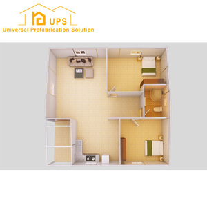 Maisons modulaires préfabriquées à faible coût et plus économique pour les villas et les abris de voiture en panneau sandwich - Product Image 3