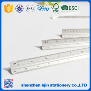 Thước Nhôm Hình Tam Giác Kiến Trúc Bằng Thép Không Gỉ 3 Mặt 6 Inch 12 Inch Tùy Chỉnh Thước Đo Hệ Mét Thước Đo Hình Tam Giác Cho Kỹ Sư - Product Image 2