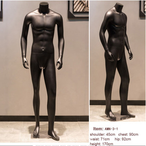 XINJI di Modo Nero Opaco Hedless Maniquines Corpo Pieno di Modelli di Visualizzazione della Finestra Uomo Mannequin Vestiti Manichini Maschili Per Gli Uomini - Product Image 5